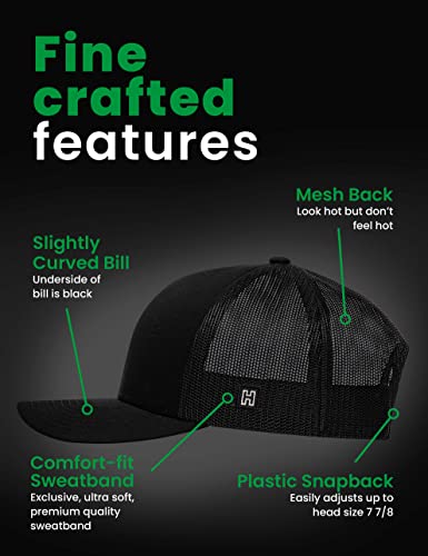 HAKA Beer Trucker Hat, Mesh Outdoor Hat for Men & Women, Adjustable Drinking Baseball Cap, Snapback Golf Hat, Funny Hat - The Beer Connoisseur® Store