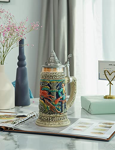 Mug Personnalisable Amoy-Art Choppe De Biere Allemande Beer Stein Mug Aigle Oktoberfest Viking Tankard Pour Anniversaire Cadeau Homme Père Mari 0.6 Liter Assassin's Creed Mug Personnalisable Amoy-Art Choppe De Biere Allemande Beer Stein Mug Aigle Oktoberfest Viking Tankard Pour Anniversaire Cadeau Homme Père Mari 0.6 Liter Assassin's Creed