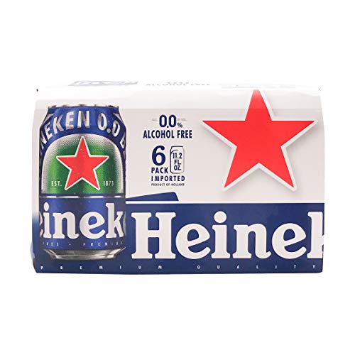 Heineken, Non Alcoholic 0.0 Lager, 6pk, 11.2 Fl Oz Cans - The Beer Connoisseur® Store