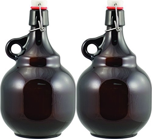Homebrewers Outpost-GL518 Beer - 2L Amber Flip Top Palla Growler - The Beer Connoisseur® Store