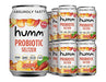 Humm Sparking Probiotic Peach Seltzer - Zero Sugar, Zero Calorie, 2 Billion Probiotics - Vitamin C,D, and B12 - 12 fl oz (12 Pack) - The Beer Connoisseur® Store
