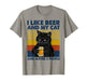 I Like Beer My Cat and Maybe 3 People Funny Cat Lovers Gift T-Shirt - The Beer Connoisseur® Store
