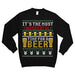 It's The Most Wonderful Time for A Beer Ugly Xmas Sweater Sweatshirt Black - The Beer Connoisseur® Store