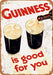 Kexle 8 x 12 Metal Sign - 1929 Guinness is Good You - Retro Wall Decor Home Decor - The Beer Connoisseur® Store