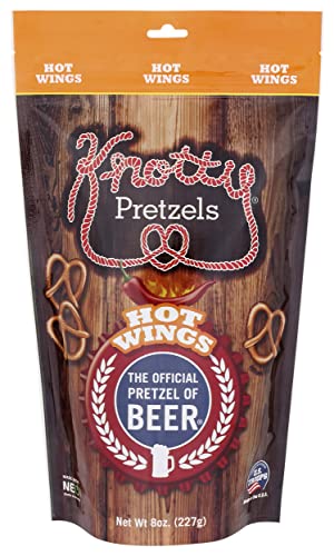 KNOTTY PRETZELS Hot Wings Pretzels, 8 OZ - The Beer Connoisseur® Store
