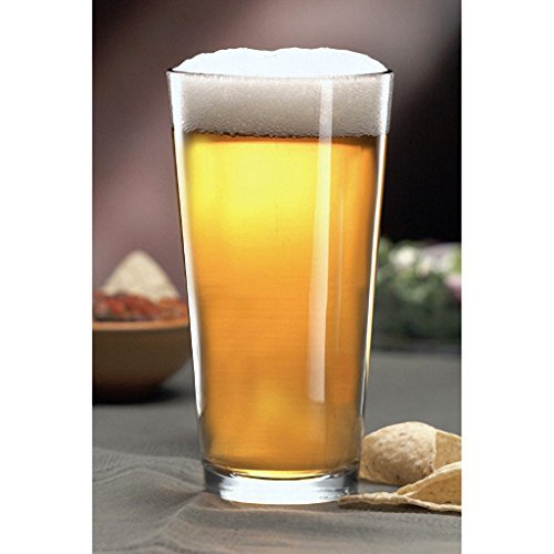 Libbey Pint Glass with DuraTuff Rim (1639HT), 16oz - Set of 12 - The Beer Connoisseur® Store