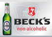 Malt Beverage Beck's German Non Alcoholic Beer 1 Pack of 6 Glass Bottles 12 fl.oz/354ml بكس بيرة بدون كحول - The Beer Connoisseur® Store
