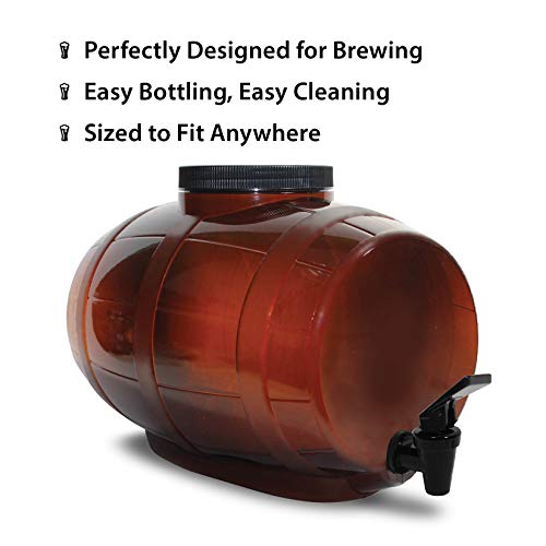Mr. Beer Complete Beer Making 2 Gallon Starter Kit, Premium Gold Edition, Brown - The Beer Connoisseur® Store