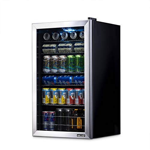 NewAir Beverage Refrigerator Cooler | 126 Cans Free Standing with Right Hinge Glass Door | Mini Fridge Beverage Organizer Perfect For Beer, Wine, Soda, And Cooler Drinks | AB-1200 - The Beer Connoisseur® Store