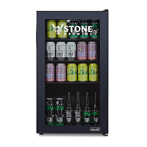 NewAir Stone Brewing 126 Can Beverage Refrigerator and Cooler with SplitShelf™ and Adjustable Shelves for Beer and Soda, Mini Fridge Perfect for Home Bars, Offices and Gamer Rooms - The Beer Connoisseur® Store