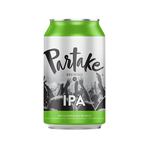 Partake Brewing Non Alcoholic Craft Brew, IPA, 24 Pack - 12 Ounce Cans, Low Calorie, All Natural Ingredients - The Beer Connoisseur® Store