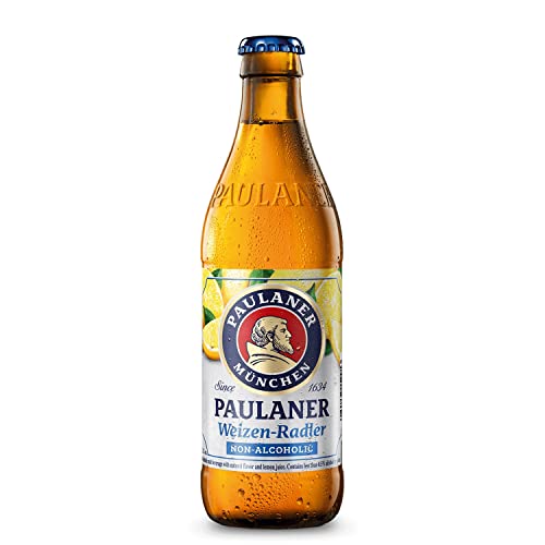 Paulaner Weizen Radler Non Alcoholic Beer 15 Pack, Award Winning Beer from Munich Germany, 11.2oz/btl - The Beer Connoisseur® Store