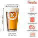 Personalized Beer Glass Gift Set - 9 Premium Etched Customizable Designs for Birthday, Anniversary, Housewarming, Wedding - Great Gift for Men, Women, Couples - Engraved by Froolu - The Beer Connoisseur® Store