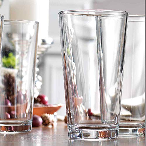Set of 18 Sleek and Durable Drinking Glasses - Glassware Set Includes 6-17oz Highball Glasses, 6-13oz Rocks Glasses, 6-7oz Juice Glasses | Heavy Base Glass Cups for Water, Juice, Beer, & Cocktails. - The Beer Connoisseur® Store