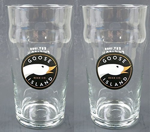 Set of 2 Goose Island Beer Nonic Pint Glasses - The Beer Connoisseur® Store