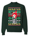 Shark & Hammer Santa Keg Stand Beer Drinking Drunk Ugly Christmas Sweater Unisex Crewneck Graphic Sweatshirt, Forest Green, Large - The Beer Connoisseur® Store