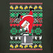 Shark & Hammer Santa Keg Stand Beer Drinking Drunk Ugly Christmas Sweater Unisex Crewneck Graphic Sweatshirt, Forest Green, Large - The Beer Connoisseur® Store