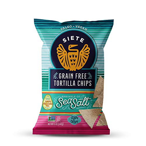 Siete Sea Salt Grain Free Tortilla Chips, 5 oz bags (1 PACK) - The Beer Connoisseur® Store