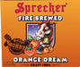 Sprecher Orange Dream, Fire-Brewed Craft Soda, Glass Bottle, 16oz, 12 Pack - The Beer Connoisseur® Store