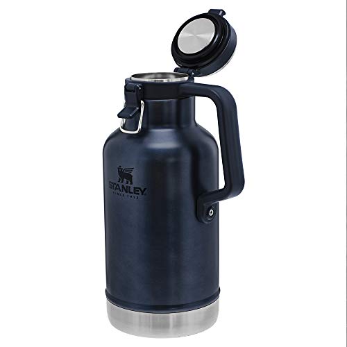 Stanley Classic Easy-Pour Growler 64oz, Insulated Growler Keeps Beer Cold & Carbonated made with Stainless Steel Interior, Durable Exterior Coating & Leak-Proof Lid, Easy to Carry Handle - The Beer Connoisseur® Store