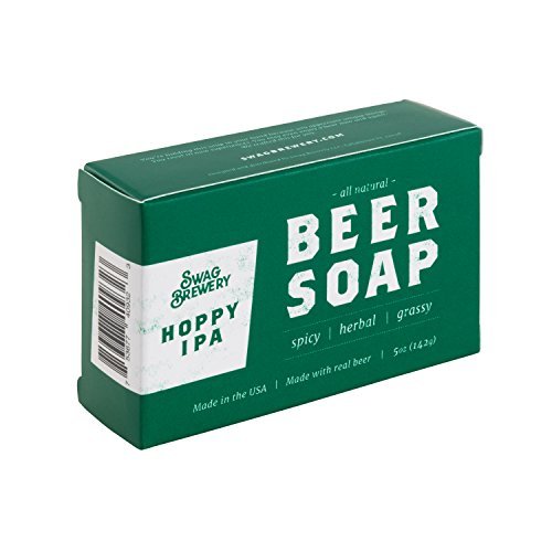 Swag Brewery Hoppy IPA BEER SOAP | Cool Guys Gift for Beer Drinkers, Men, Grooming, Father's and Valentine's Day | All Natural + Made in USA | Man Cave Approved - The Beer Connoisseur® Store