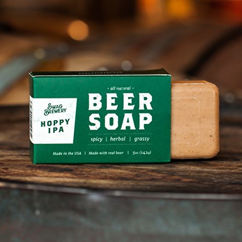 Swag Brewery Hoppy IPA BEER SOAP | Cool Guys Gift for Beer Drinkers, Men, Grooming, Father's and Valentine's Day | All Natural + Made in USA | Man Cave Approved - The Beer Connoisseur® Store