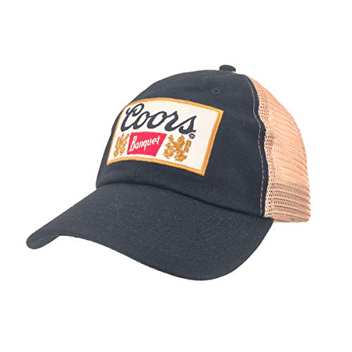 Tee Luv Coors Banquet Beer Trucker Hat (Black and Brown) - The Beer Connoisseur® Store