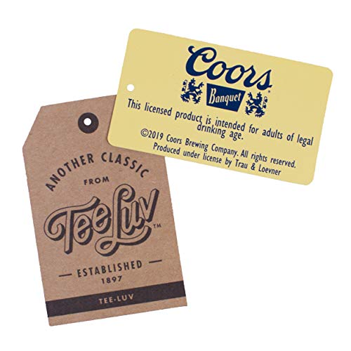 Tee Luv Coors Banquet Shirt - Golden Colorado Coors Beer T-Shirt (Denim Heather) (XL) - The Beer Connoisseur® Store