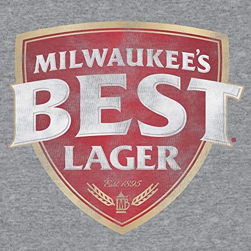 Tee Luv Faded Milwaukee's Best Lager Beer Shirt (Graphite Snow Heather) (L) - The Beer Connoisseur® Store