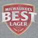 Tee Luv Faded Milwaukee's Best Lager Beer Shirt (Graphite Snow Heather) (L) - The Beer Connoisseur® Store