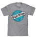 Tee Luv Men's Distressed Blue Moon Beer Logo Shirt (Graphite Grey Heather) (M) - The Beer Connoisseur® Store