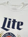Tee Luv Miller Lite Shirt - Vintage Miller Light Beer Logo T-Shirt (White) (XL) - The Beer Connoisseur® Store