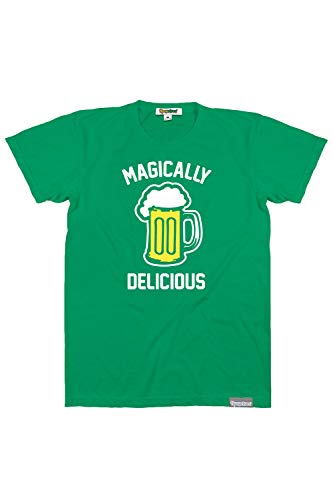 Tipsy Elves St Patrick's Day Funny Green Beer T-Shirts for Men Magically Delicious Shirt Size L - The Beer Connoisseur® Store