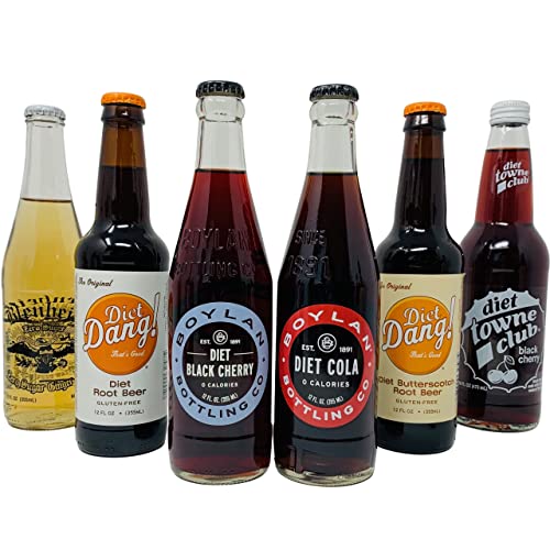 Ultimate Craft Soda Beverage Samplers - Mix Variety Case - Gourmet Sodas from All Around the Country - Choose Your Flavor - 12oz (12-Pack, 24-Pack) (Diet Soda - 24 Pack) - The Beer Connoisseur® Store