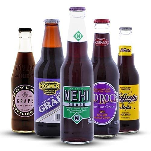 Ultimate Craft Soda Beverage Samplers - Mix Variety Case - Gourmet Sodas from All Around the Country - Choose Your Flavor - 12oz (12-Pack, 24-Pack) (Grape Soda - 24 Pack) - The Beer Connoisseur® Store