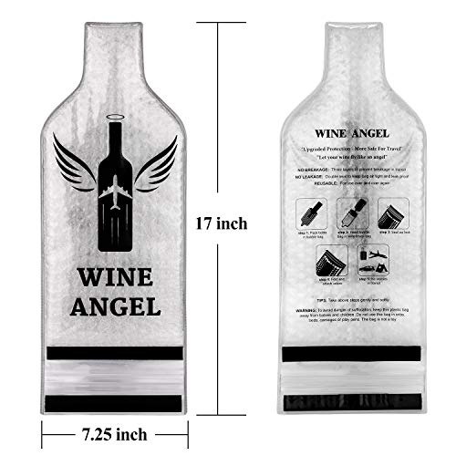 [UPGRADED PROTECTION] 4 Set (8 pcs) Reusable Wine Bags for Travel, Wine Travel Protector, Bottle Travel Sleeve Case For Airplane, Car, Cruise, TRIPLE Protection Luggage Leak-proof Safety Impact Resist - The Beer Connoisseur® Store