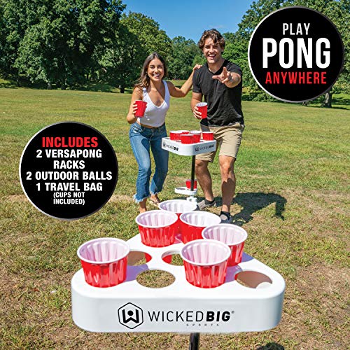 GoPong 6-Foot Portable Folding Beer Pong / Flip Cup Table (6 balls included)