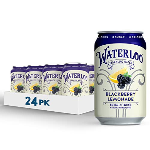 Waterloo Sparkling Water, Blackberry Lemonade Naturally Flavored, Pack ...
