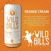 Wild Bill's - Orange Cream, Classic Soda Pop, Pure Cane Sugar, NO High Fructose Corn Syrup, Caffeine Free, Gluten Free, Vegan (12 oz, 12-Pack) - The Beer Connoisseur® Store