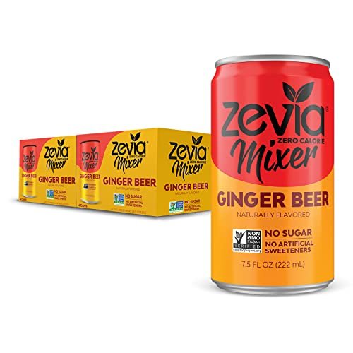 Zevia Zero Calorie Mixer, Ginger Beer, 7.5 Ounce Cans (Pack of 12) - The Beer Connoisseur® Store